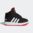Boty adidas Hoops High Top Trainers Infant Boys Blk/Wht/Red