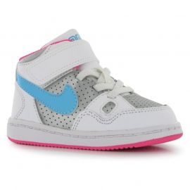 Boty Nike Son Of Force Mid Infant Girls Trainers Silver/Blue