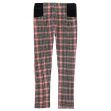 Crafted Sturdy Leggings Junior Girls Pink Check