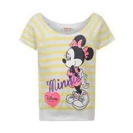 Dětské tričko Disney Minnie- Bílé/Žluté