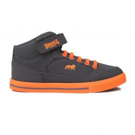 Lonsdale Canons Childrens Hi Top Trainers Grey/Orange