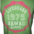 Pánské tričko Lifeguard 1975 Hawaii Country zelená