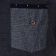 Pierre Cardin Printed Trim Polo Shirt Mens Denim Marl
