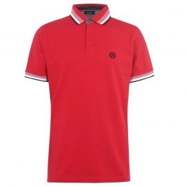 Pierre Cardin Tipped Polo Shirt Mens Red