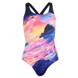 Plavky Speedo Digital Swimsuit Ladies Blue/Print