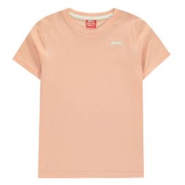 Tričko Slazenger Plain T Shirt Junior Boys Pink